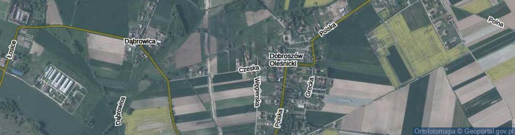 Zdjęcie satelitarne Czeska ul.